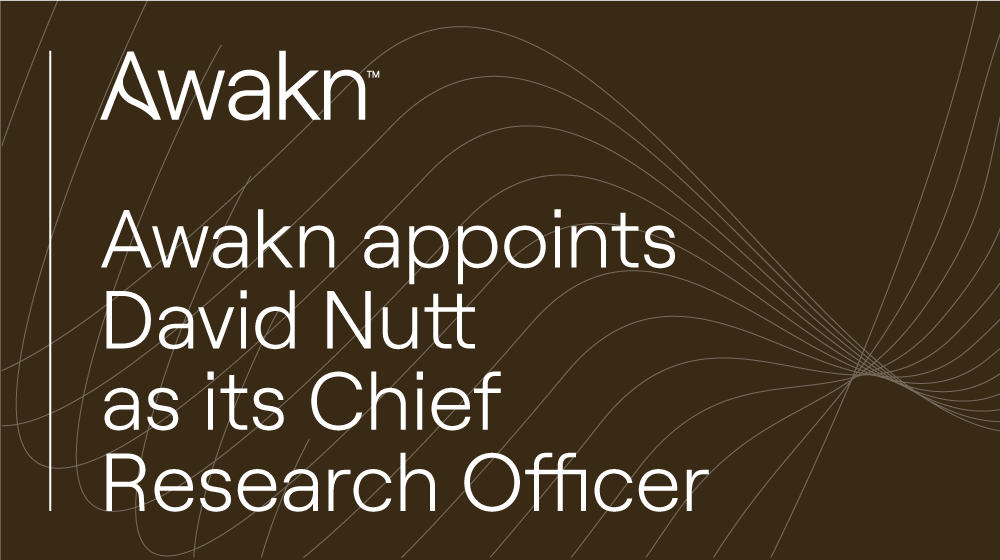 Awakn appoints Prof. David Nutt as its Chief Research Officer