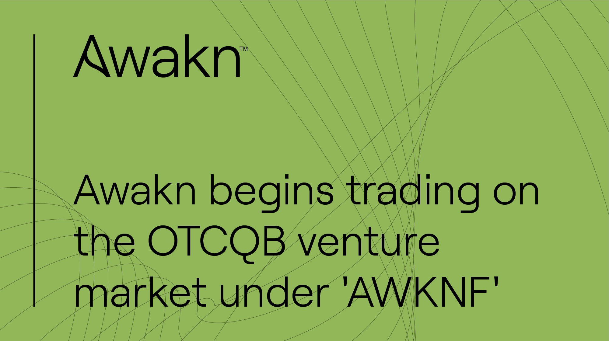 Awakn begins trading on the OTCQB market under 'AWKNF'
